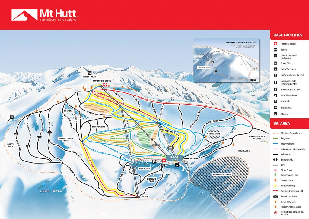 Mt Hutt Trail Map