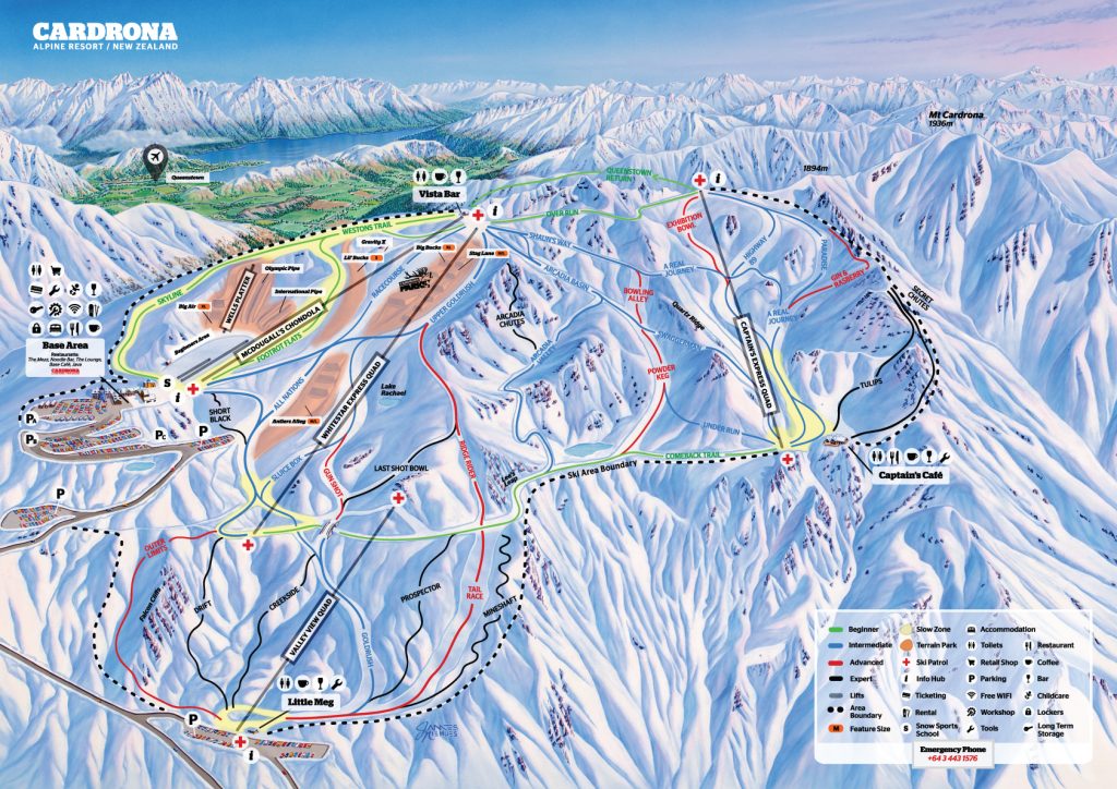 cardrona alpine resort trail map jim niehues